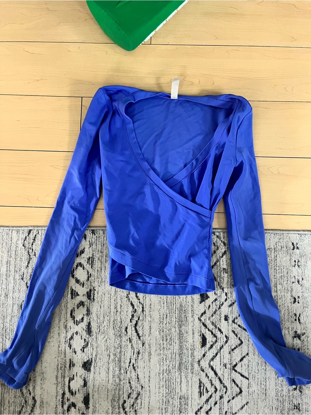 Athleta Cobalt Blue Long-Sleeve Wrap Top